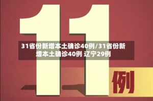 31省份新增本土确诊40例/31省份新增本土确诊40例 辽宁29例