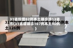 31省份增82例本土确诊涉13省市(31省增确诊107例本土90例)