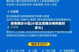 疫情确诊小区(小区出现确诊病例要封多久)