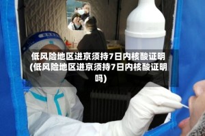低风险地区进京须持7日内核酸证明(低风险地区进京须持7日内核酸证明吗)