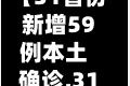 【31省份新增59例本土确诊,31省份新增确诊22例 其中本土9例】