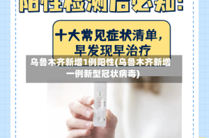 乌鲁木齐新增1例阳性(乌鲁木齐新增一例新型冠状病毒)
