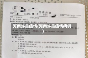 河南许昌疫情(河南许昌疫情病例)