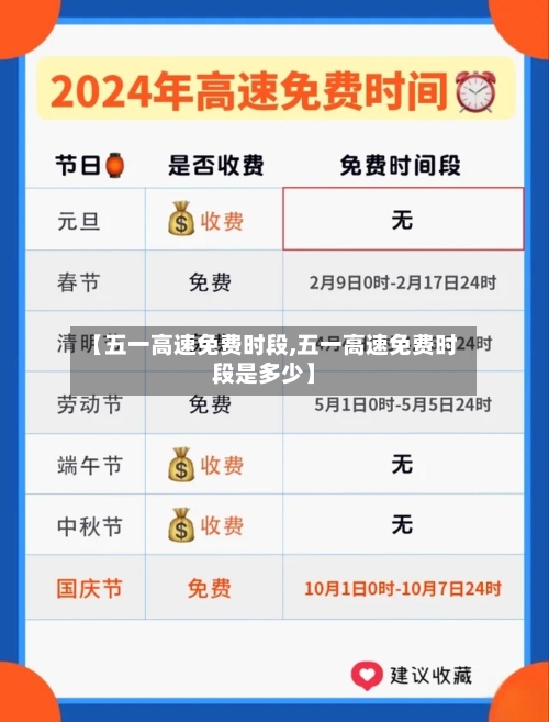 【五一高速免费时段,五一高速免费时段是多少】-第2张图片