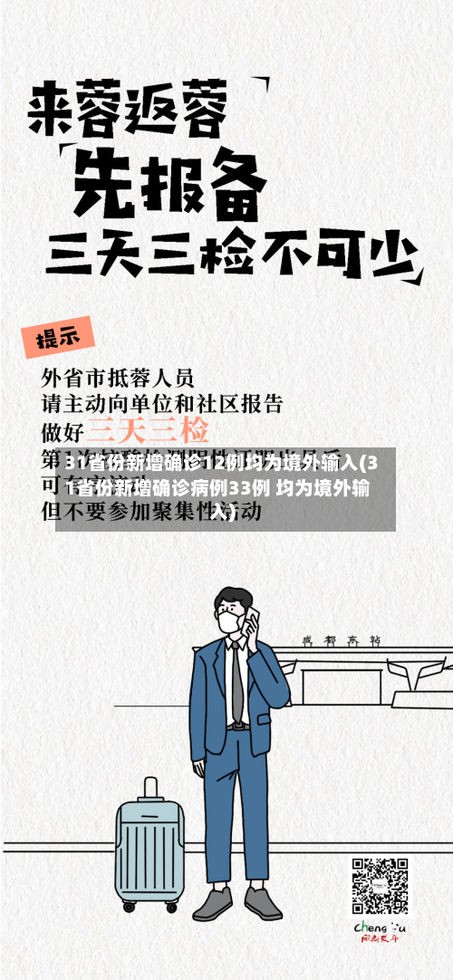 31省份新增确诊12例均为境外输入(31省份新增确诊病例33例 均为境外输入)-第1张图片