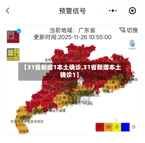 【31省新增1本土确诊,31省新增本土确诊1】-第1张图片