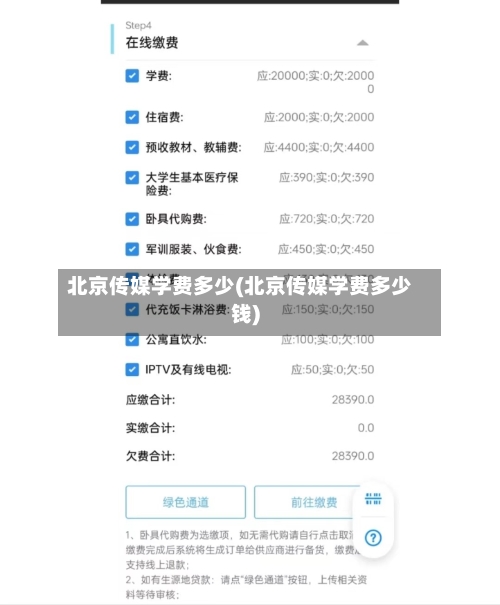 北京传媒学费多少(北京传媒学费多少钱)-第2张图片