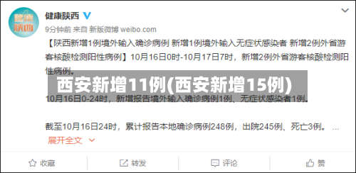 西安新增11例(西安新增15例)-第1张图片