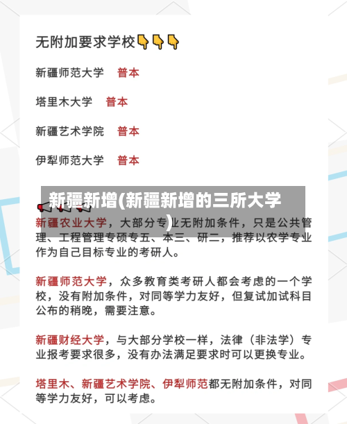 新疆新增(新疆新增的三所大学)-第2张图片