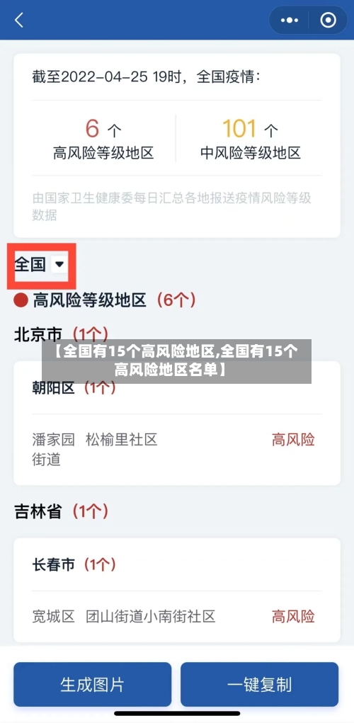 【全国有15个高风险地区,全国有15个高风险地区名单】-第1张图片