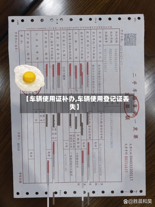 【车辆使用证补办,车辆使用登记证丢失】-第1张图片