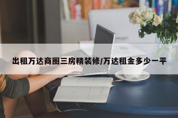 出租万达商圈三房精装修/万达租金多少一平
